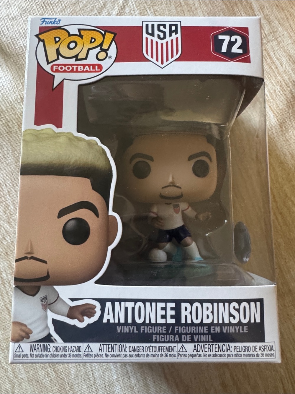 pop Antonee Robinson Vinyl Figure - White, Blue